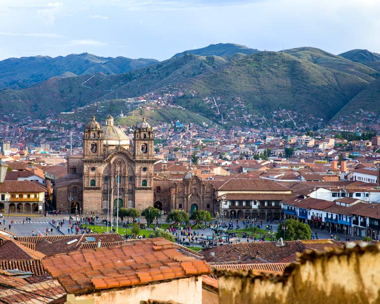 Vista a la Plaza de Armas de Cusco